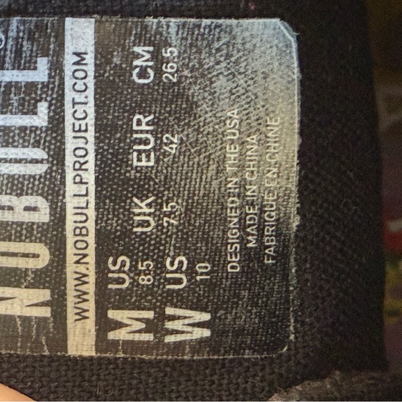 NOBULL Superblossom Embroidered Floral Hi-Top Trainer Shoes Size 10 - Picture 7 of 9